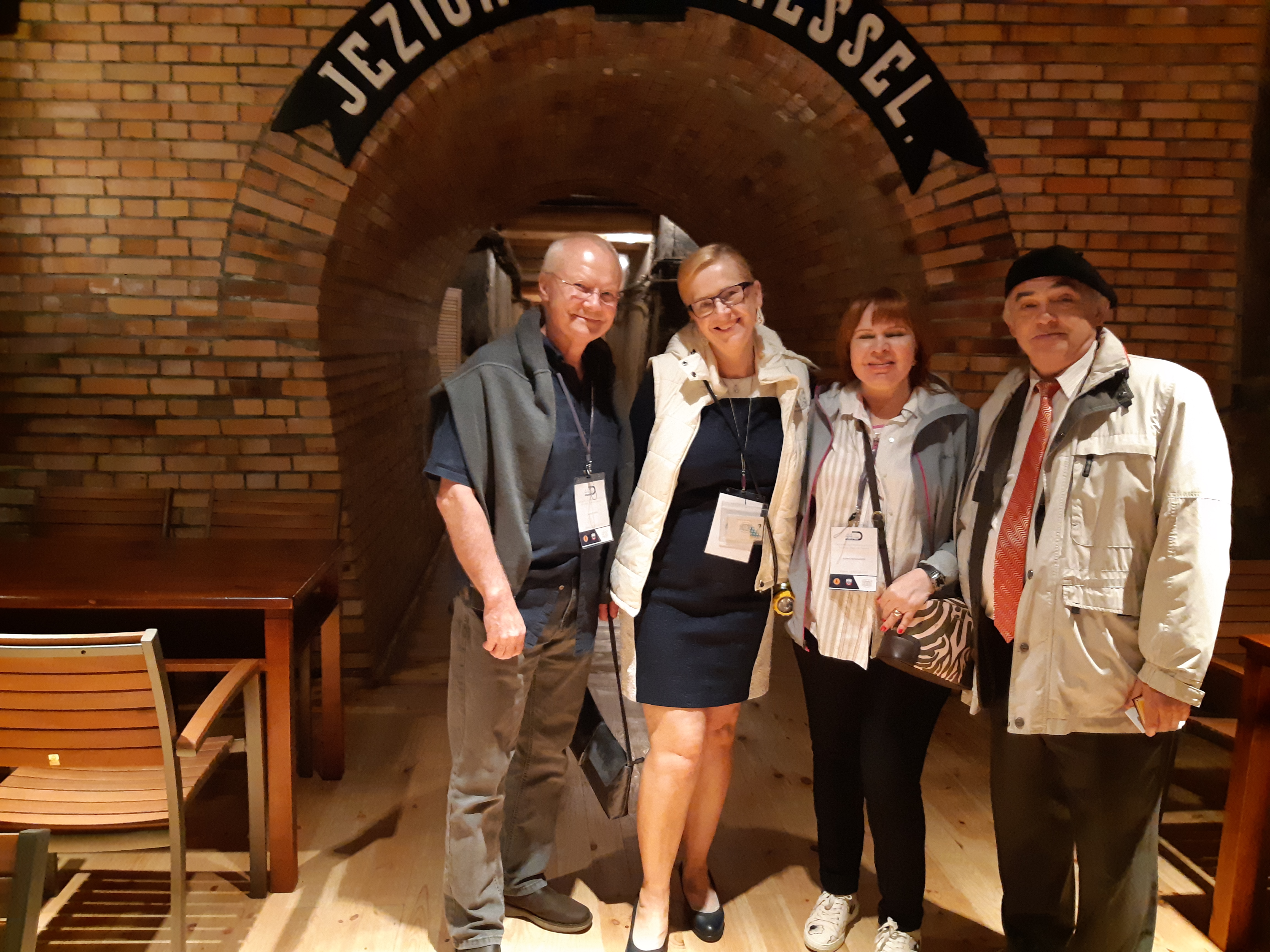 Visit to the Wieliczka undeground clinic with the director Joanna Czerwik (center)