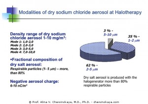 Modalities of the dry salt aerosol concentration applied in Halotherapy